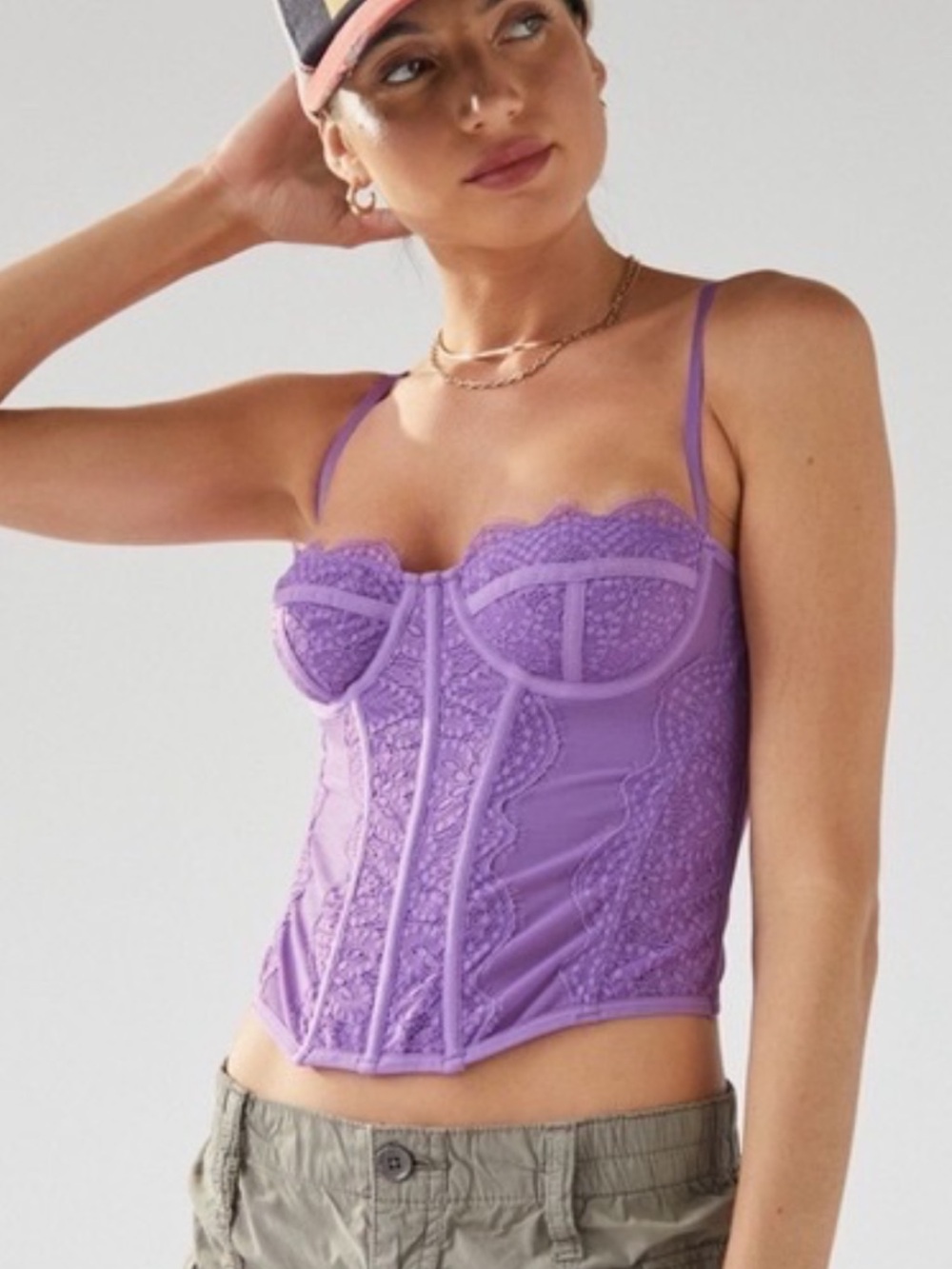 Urban Outfitters Out from Under Purple Corset Top size S